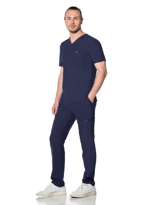Comfy Master – Cosmo Lacivert Erkek Tek Kargo Pantolon Medikal Üniforma - Comfy Master Outlet