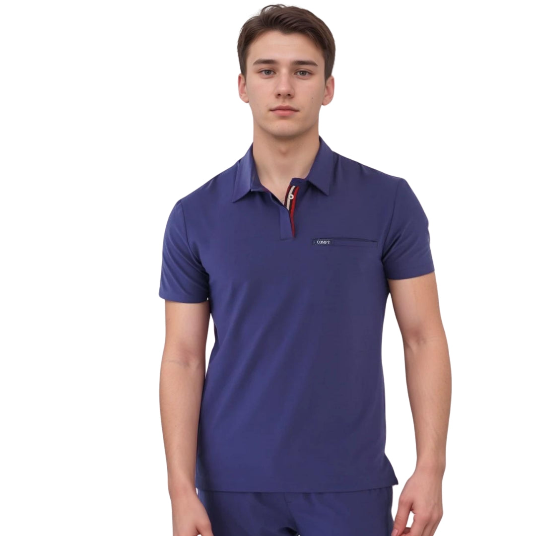 Comfy Master - Matt Erkek Lacivert Erkek Medikal Üniforma Tek Üst